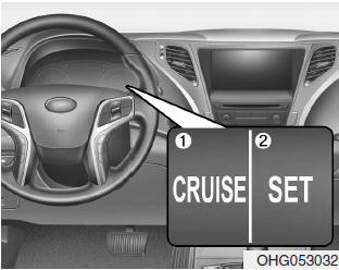 ➀ Cruise indicator