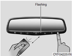 2. Position the end of your hand-held transmitter 1-3 inches (2-8 cm) away from