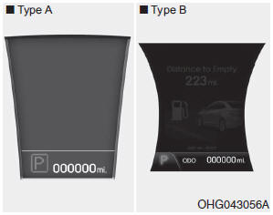 The odometer indicates the total distance the vehicle has been driven. You will