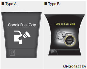 This warning light indicates the fuel filler cap is not tightened securely. Always