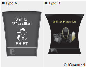 If you try to turn off the engine without the shift lever in the P (Park) position,