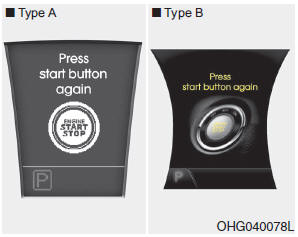 If you cannot operate the ENGINE START/STOP button when there is a problem with