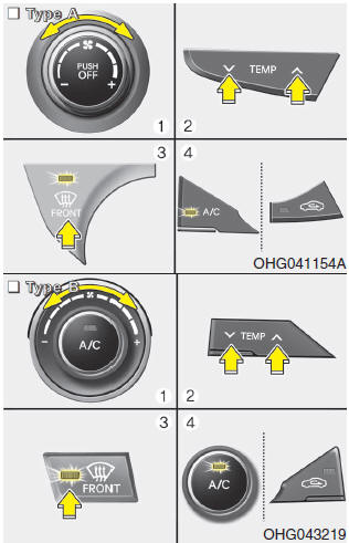 1. Set the fan speed to the desired position.