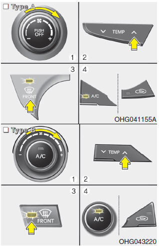 1. Set the fan speed to the highest (extreme right) position.