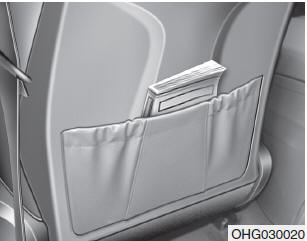 WARNING - Seatback pockets