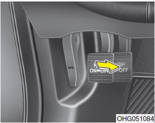 To release the parking brake, depress the parking brake pedal a second time while