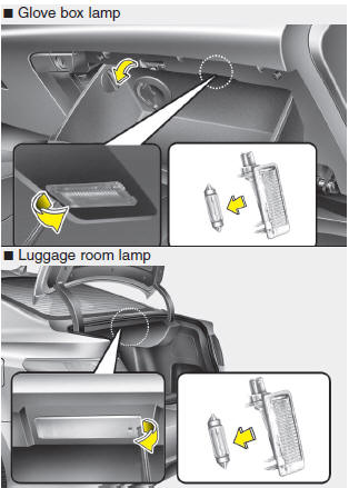 Interior light bulb replacement