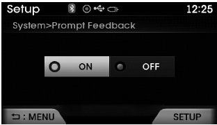This feature is used to select the desired prompt feedback option from Normal