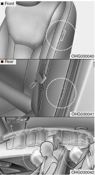 Your vehicle is equipped with a side impact air bag in each front and outboard