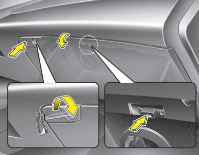 To activate the trunk lock system so that the trunk can only be opened with the