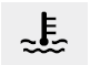 The warning light illuminates if the temperature of the engine coolant is above