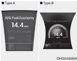 This mode calculates the average fuel economy from the total fuel used and the